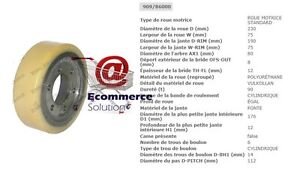 Roue Motrice Vulkollan Pour Transpalette électrique FIAT OM PIMESPO - Réf. B6001 - 200x75x45 Mm - Neuf