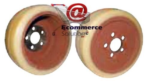 Roue Motrice En Vulkolan Pour Transpalette électrique Linde Fenwick, Modèle L14 L16, Diamètre 254 Mm - Neuve