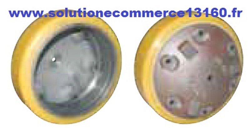PRAT ROUE MOTRICE VULKOLLAN TRANSPALETTE ELECTRIQUE 225 70 120 mm PIECE DETACHEE
