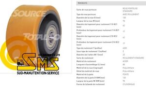 ROUE STABILISATRICE 150 78 88 25 mm PIECE TRANSPALETTE GERBEUR ELECTRIQUE