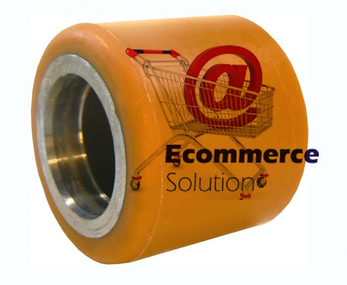 LOGITRANS ELF 1001 GALET DOUBLE NU VULKOLLAN 85 68 47 14 mm  TRANSPALETTE MANUEL