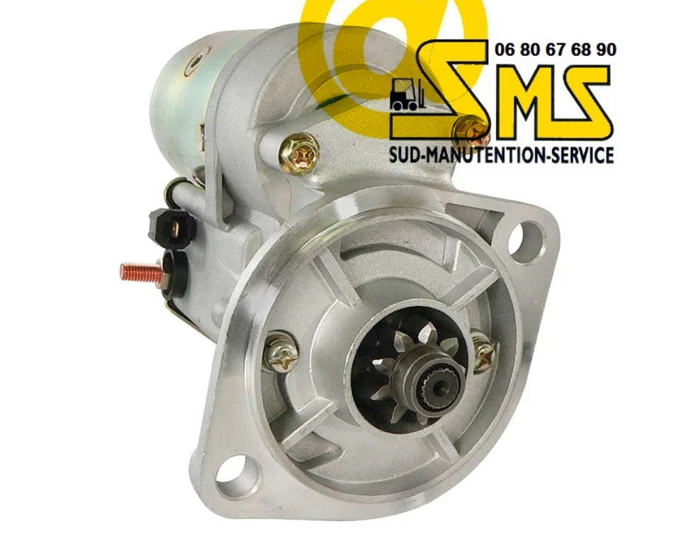 HYSTER DEMARREUR 12V 9 DENTS H2.50 XL MOTEUR ISUZU C240XL CHARIOT ELEVATEUR
